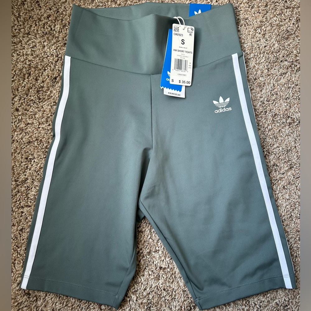 Adidas High Waisted Biker Shorts